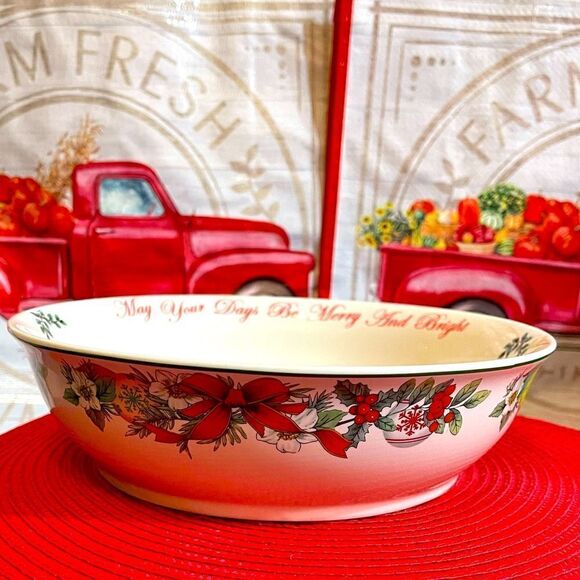 Spode Christmas Tree Annual Serving Bowl 2017 NWT - Picture 1 of 12